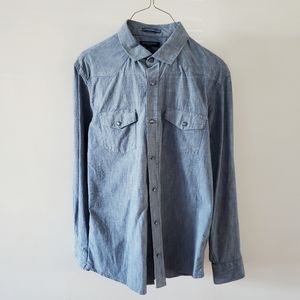 Banana Republic Men's Slim Fit Chambray Shirt L